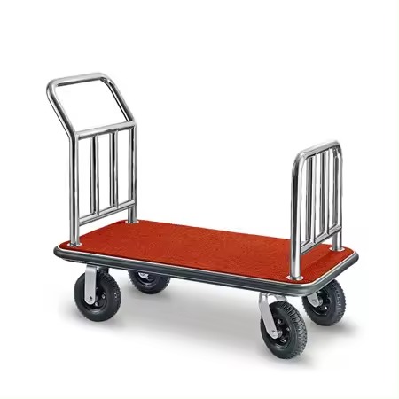 Luggage cart silver color